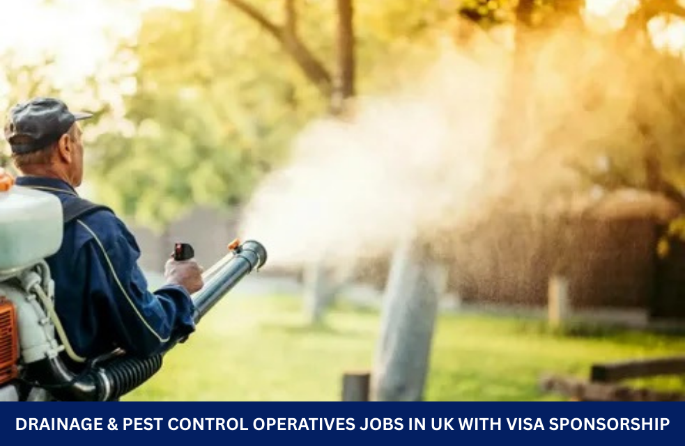 Drainage & Pest Control Operatives Jobs in UK with Visa Sponsorship
